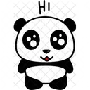 Hi Panda  Icon