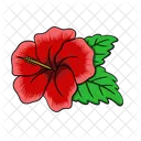 히비스커스 꽃 자연 아이콘
