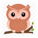 Hibou Oiseaux De Proie Strigiformes Icône