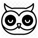 Hibou Endormi Oiseau Sommeil Icône