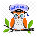 Hibou Sage Oiseau Sagesse Icône