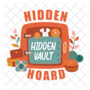 Hidden Vault Safe Lettering Icon