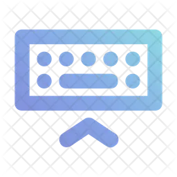 Hide Keyboard  Icon