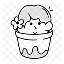 Hiding Girl  Icon