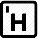 Hidrogenio Quimico Educacao Ícone