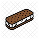 Helado Crema Sandwich Icono