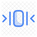 Klemme Hier Schilder Verpackung Icon