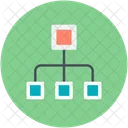 Hierarchical Network Structure Icon