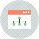 Hierarchical Network Structure Icon