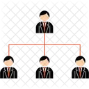 Hierarchical Business Structure  Icon