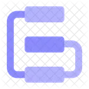 Hierarchie Flux De Travail Schema Icône