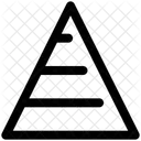 Hierarchie Verlegung Pyramide Symbol