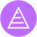 Hierarchie Verlegung Pyramide Symbol