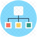 Hierarchie Reseau Workflow Icône