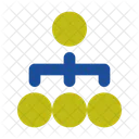 Hierarchie Struktur Geschaft Symbol