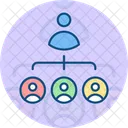 Hierarchie Leadership Manager Icon