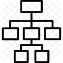 Hierarchie Strassenkarte Schema Symbol