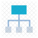 Hierarchie Sitemap Netzwerk Symbol