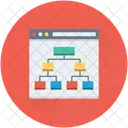 Hierarchie Sitemap Netzwerk Symbol