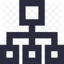 Hierarchie Structure Reseau Icône