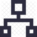 Hierarchie Structure Reseau Icône