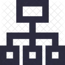 Hierarchie Structure Reseau Icône