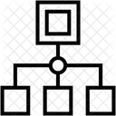 Hierarchie Sitemap Netzwerk Symbol