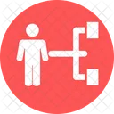 Hierarchie Verwaltung Sitemap Symbol