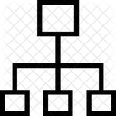 Hierarchie Structure Reseau Icône