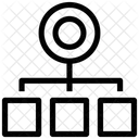 Hierarchie Hierarchische Struktur Netzwerk Symbol