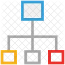 Hierarchie Structure Reseau Icône