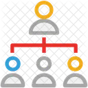 Hierarchie Affaires Hommes D Affaires Icône