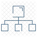 Reseau Connectivite Hierarchie Icône
