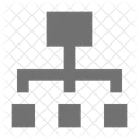 Hierarchique Reseau Structure Icône