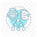 Hierarchie Structure Conformite Icône