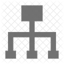 Hierarchisch Netzwerk Struktur Symbol