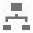 Hierarchisch Netzwerk Struktur Symbol