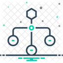 Hierarchische Struktur Sitemap Layout Symbol