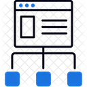 Hierarchy Structure Organization 아이콘