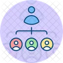 Hierarchy Leadership Manager Icon