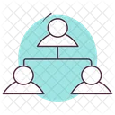 Business Network Business Connections Hierarchy Icon