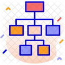 Hierarchy Road Map Scheme Icon