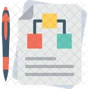 Hierarchy Sheet Paper Icon