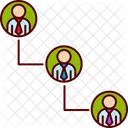 Hierarchy Business Chain Icon