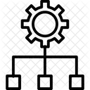 Hierarchy Cogwheel Settings Icon