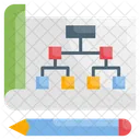 Hierarchy Data Flow Algorithm Icon