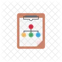 Hierarchy Chart Clipboard Icon