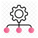Hierarchy Workflow Network Icon