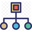 Hierarchy Network Workflow Icon