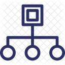 Hierarchy Network Workflow Icon